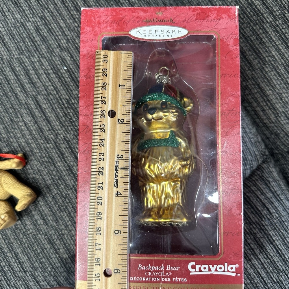 5 LOT Hallmark & Russ Bears Keepsake Christmas Ornament Gift Bearers Series - Picture 14 of 15